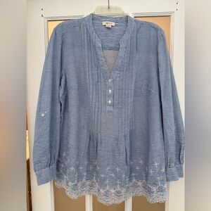 Style & Co. Tunic with Eyelet Detail on Hem